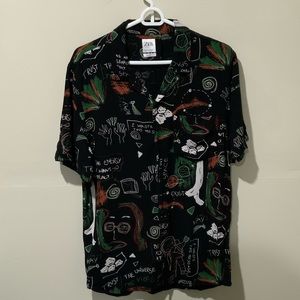 Zara Men thin button down shirt